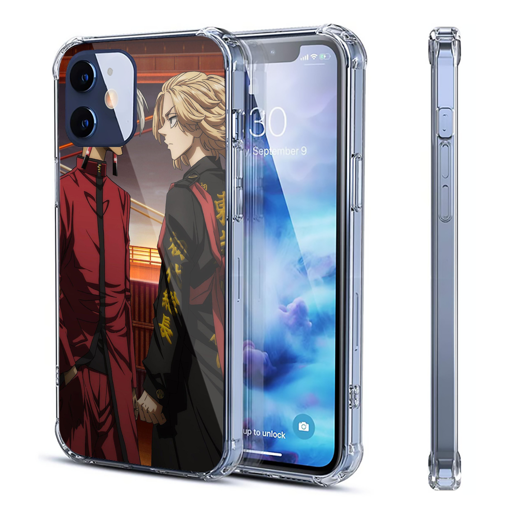 （画像用） 東京リベンジャーズ Tokyo Revengers 【iPhone 12シリーズ対応】透明スマホケース（クリアソフトケース）